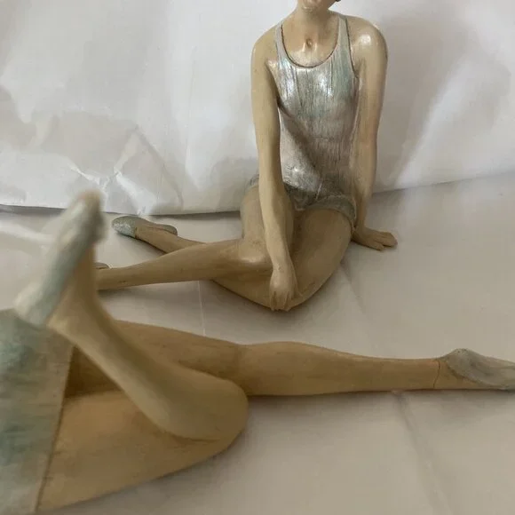 Vintage 20s Flapper Bathing Beauties BLUE SWIM SUIT & CAP LIGHT BLUE Shoes-​ - Picture 7 of 10